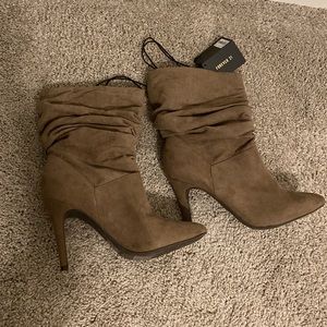 Taupe booties